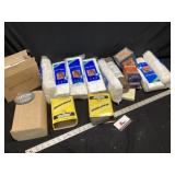 Cotton squares and steel wool