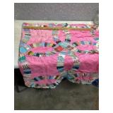 Machine zone quilt top aproximately 100 x 100