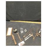 Crystal paperweight and miscellaneous