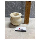 Alabaster candle holder