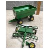 Tonka wagon and John Deere disc parts
