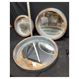 Wooden framed mirrors