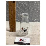 J&J Farms Beatrice, Nebraska half pint milk bottle