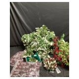 Fake flowers and beads