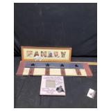 Picture frames and sign