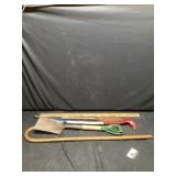 Shovel and canes
