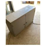 Two door cabinet 43 1/2 x 13 1/4 x 26 1/2 tall