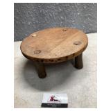 Wooden footstool