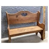 Wooden doll bench