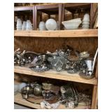 Shelf Of vintage lighting