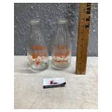 Hi acre milk Farms milk bottles