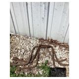 Vintage tractor and cranks