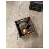 Milk crate, and electrical motor untested