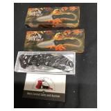 Two new old stock buck shot pocket knives