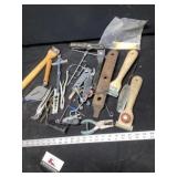 Paint, scrapers and tools