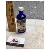 Blue medicine bottle