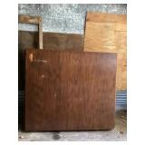 Square oak table top with leaves