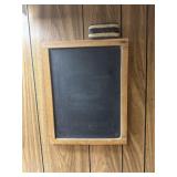 Chalk board and bulletin board