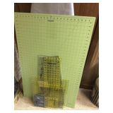 Cutting mat, omnigrids, and ironing boards