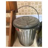 Smaller galvanized trash can