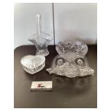 Clear glass dishes