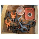 Clamps and glass tapes