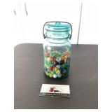 Ball jar of marbles