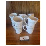 Corolla stoneware mugs