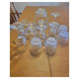 Assorted glassware