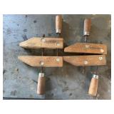 Adjustable wooden clamps