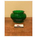 A.L.R. Emerald green glass bowl