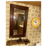 Mirror, clock, decor