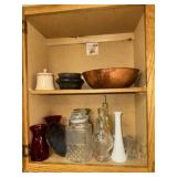 Vases, decanter. Misc