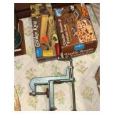 Cookie press, peeler, misc