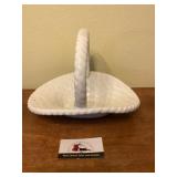 Vintage ceramic woven basket