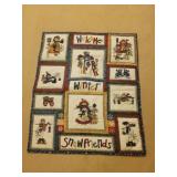 Welcome winter friends wall hanging