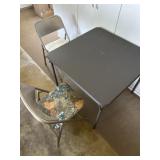 Card table and chairs