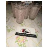 MCM pink line juice glasses