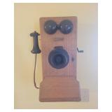 Antique western electric hand crank telephone