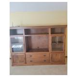 Large wooden entertainment system