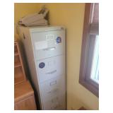 File cabinet & fax machine