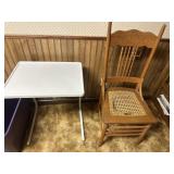 White desk and chair