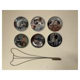 Danish plates and rug beater