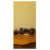 Amethyst glass vases