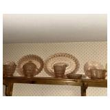 Pink depression glass