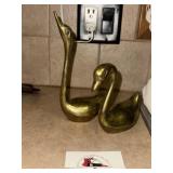 Brass swans