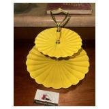 MCM double yellow platter