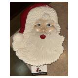 Ceramic Santa cookie tray