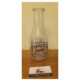 Bakers Dairy - Jewell, IA Milk jar