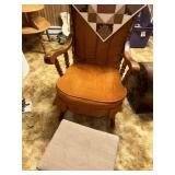 MCM chair with foot stool